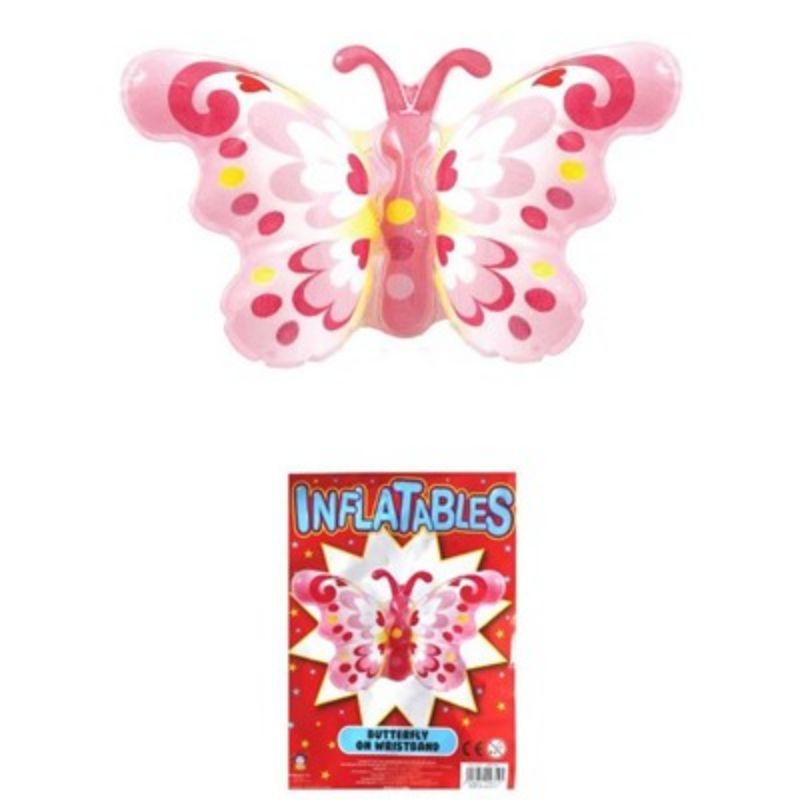 Inflatable Pink Butterfly on Wristband
