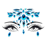 Load image into Gallery viewer, Blue Teardrop Diamante Festival Face Jewels
