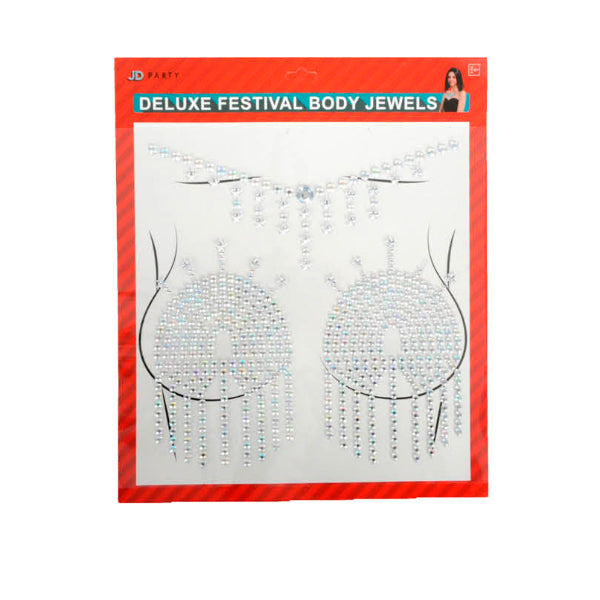 Silver Deluxe Festival Body Jewels
