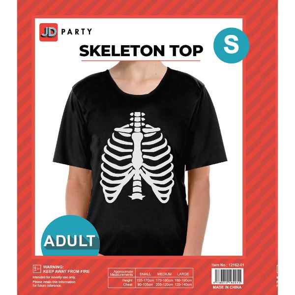 Adult Skeleton Tshirt (Small)