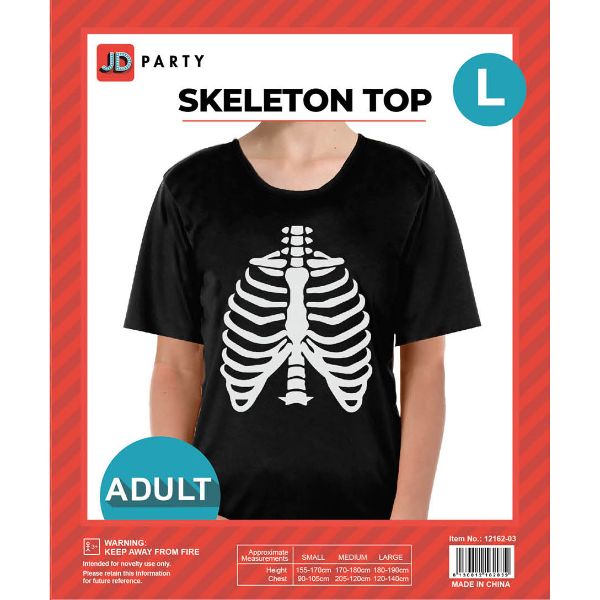 Adult Skeleton Tshirt (Large)