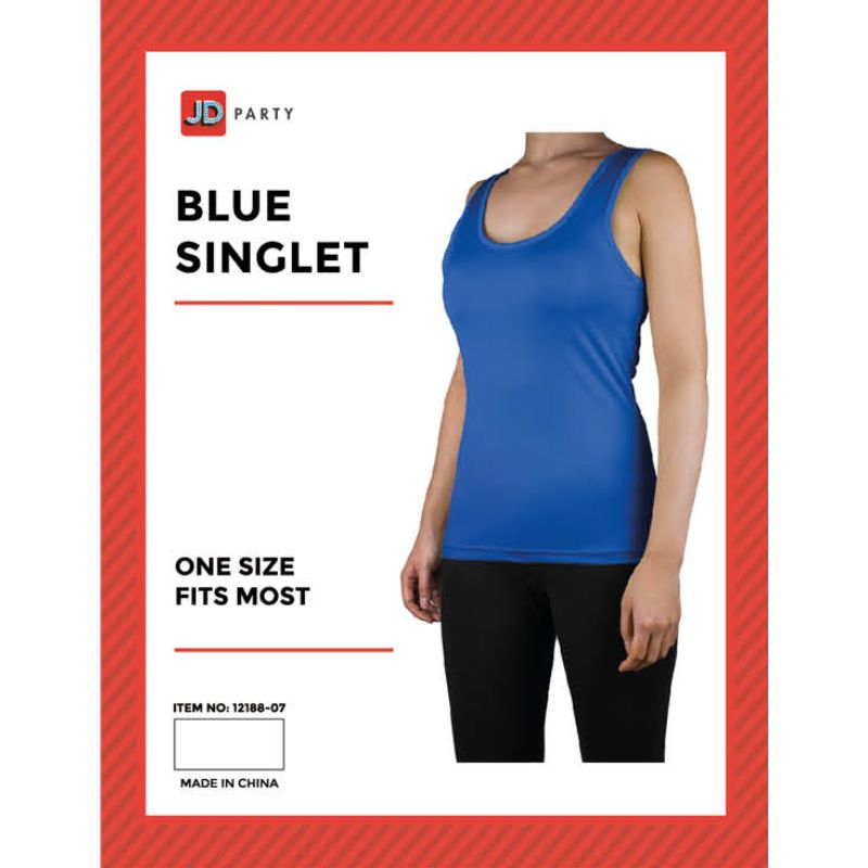 Womens Blue Singlet - One size fits most