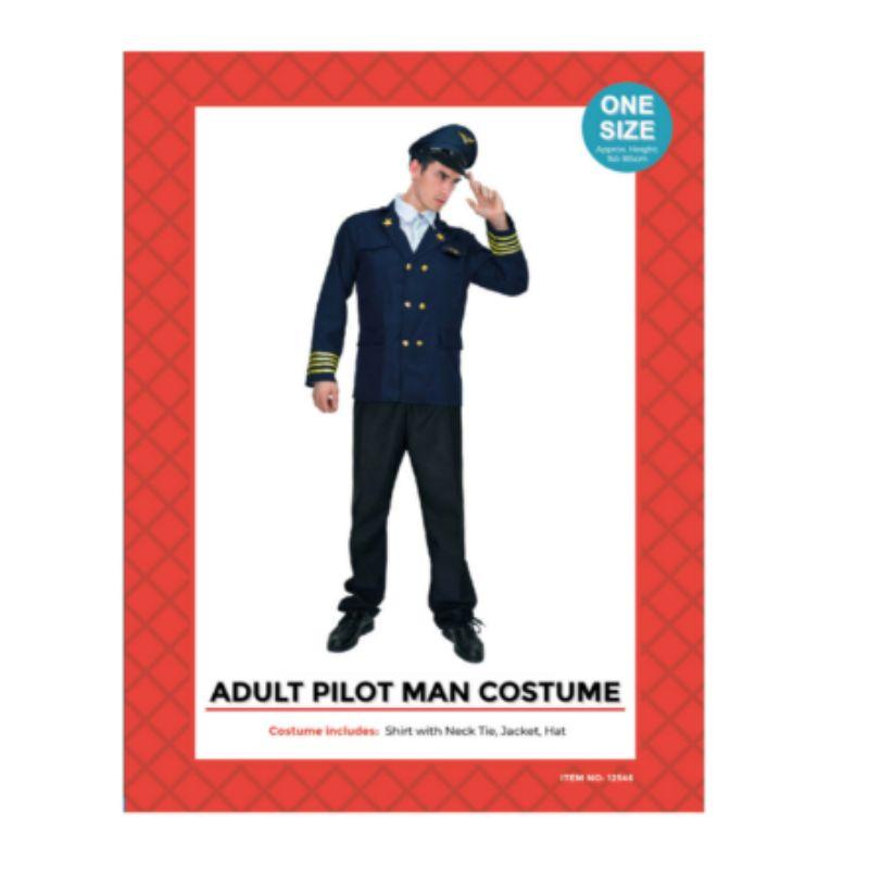 Adult Pilot Man Costume