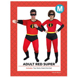 Load image into Gallery viewer, Adults Red Super Costume - M
