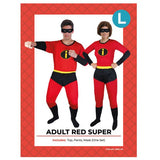 Load image into Gallery viewer, Adults Red Super Costume - L
