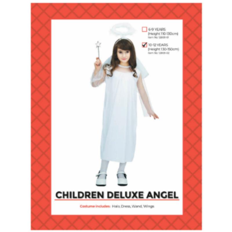 Children Deluxe Angel Costume 10-12