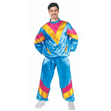 Load image into Gallery viewer, Adults Blue 80s Man Costume - L/XL
