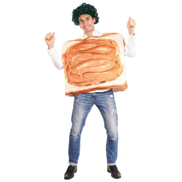 Adults Peanut Butter Sandwich Costume - One Size