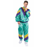 Load image into Gallery viewer, Adults Aqua 80s Mens Track Suit Costume - L/XL
