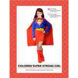 Load image into Gallery viewer, Kids Super Strong Girl Costume - Size 6-9 Years
