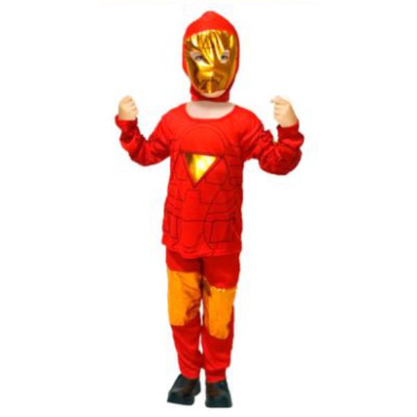 Boys Iron Hero Costume - Size 3-4 Years