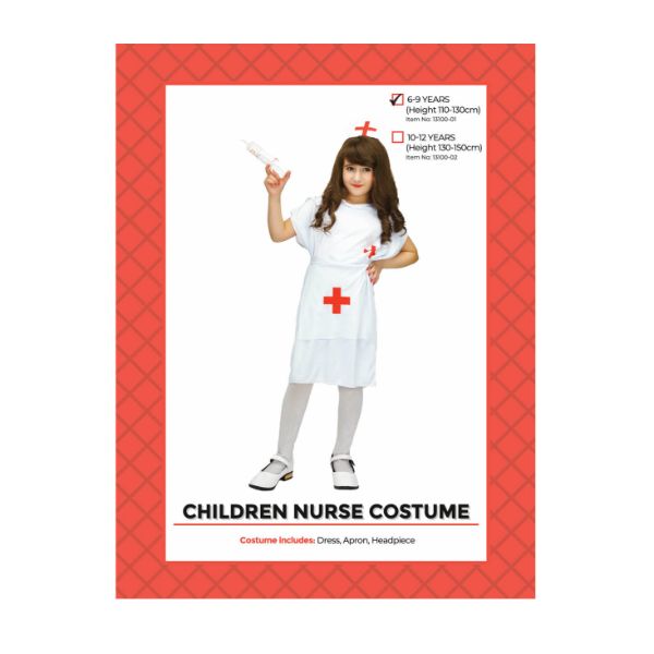 Children Nurse Costume - 6 - 9 Years