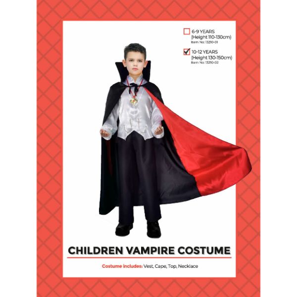 Children Vampire Costume (10-12 years)