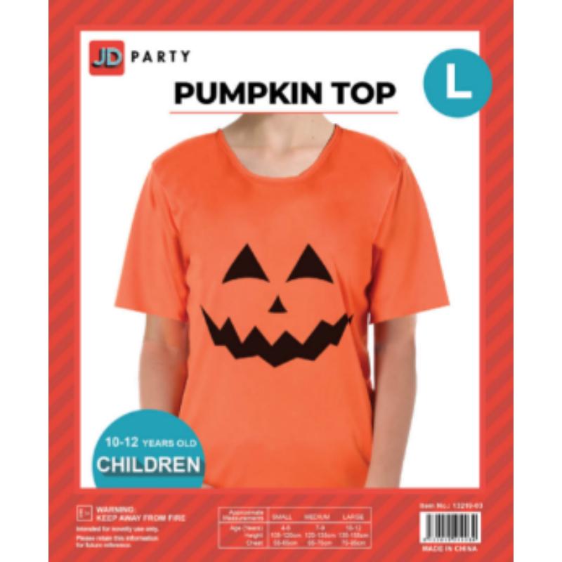 Children Pumpkin Tshirt (Large)