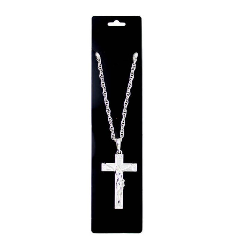 Metal Necklace (Silver Cross Sign)