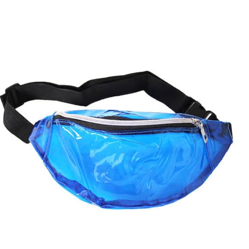 Transparent Dark Blue Fanny Pack Bum Bag