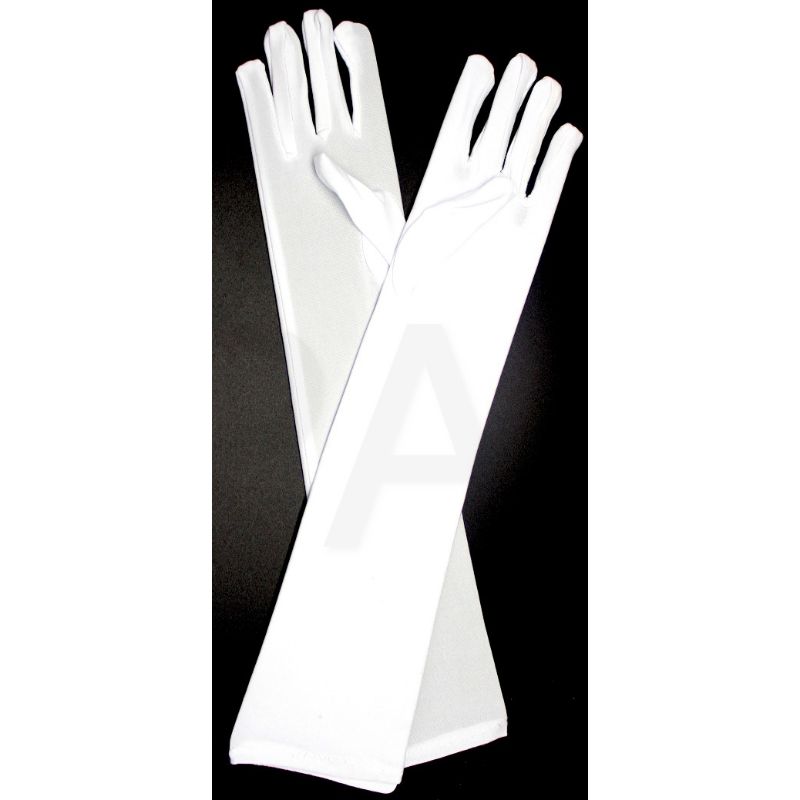 White Long Gloves