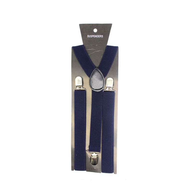 Plain Dark Blue Suspender