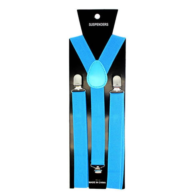 Plain Light Blue Suspender