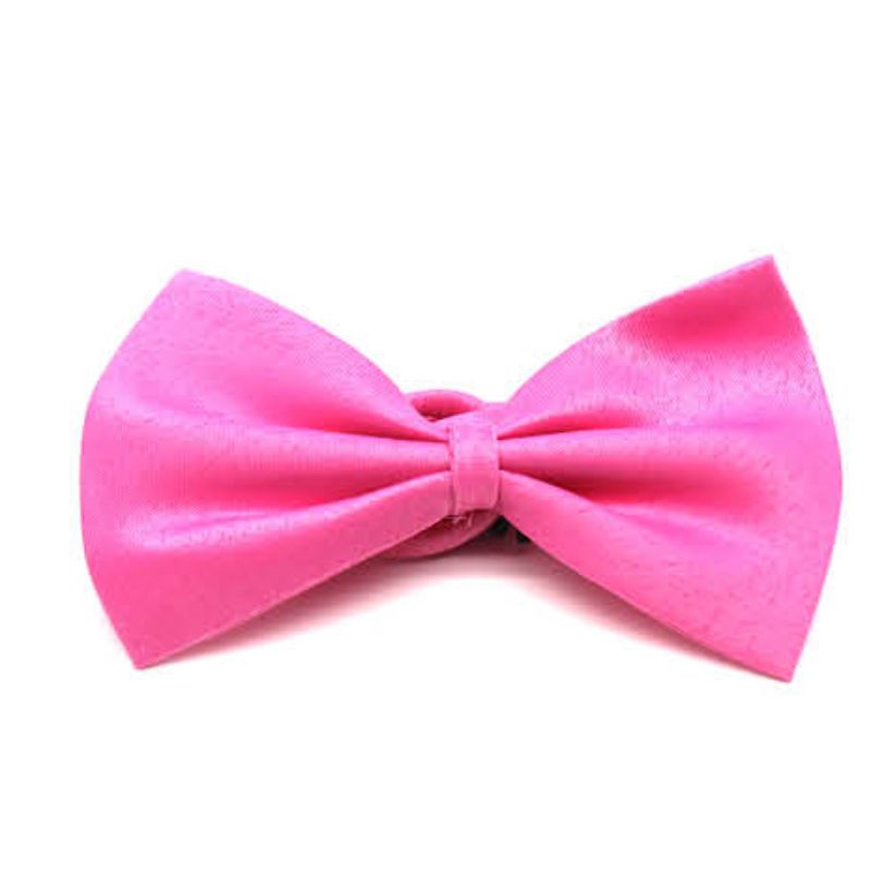 Plain Pink Bow Tie - S