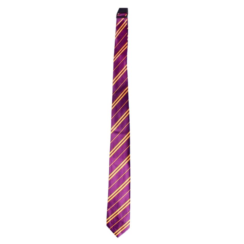 Maroon Long Tie with Stripe