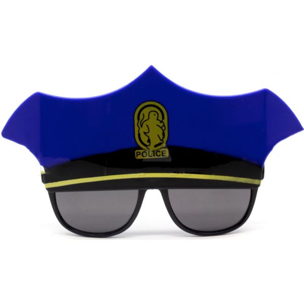 Blue Police Hat Party Glasses