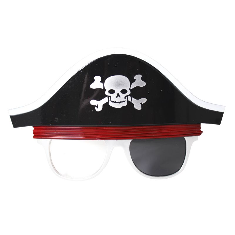 Pirate with Red Sash Party Glasses