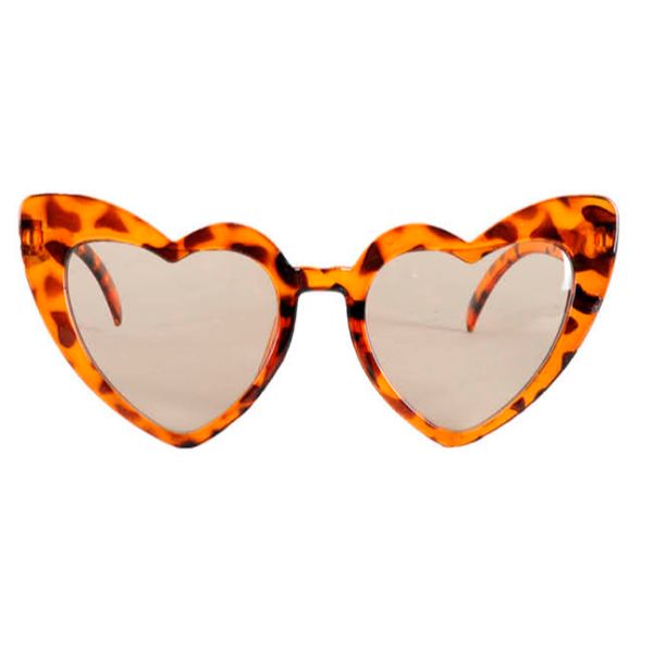 Leopard Heart Party Glasses