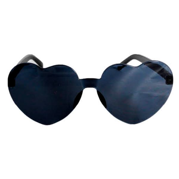 Black Hearts Perspex Party Glasses
