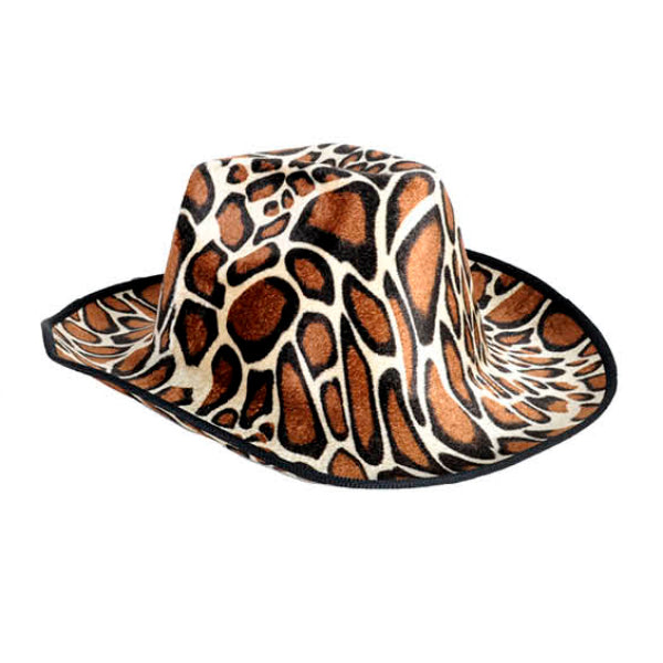 Cowboy Hat Wih Giraffe Pattern