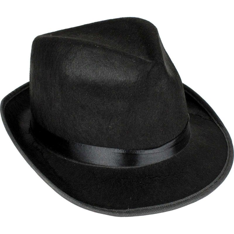 Gangster Hat With Black Ribbon