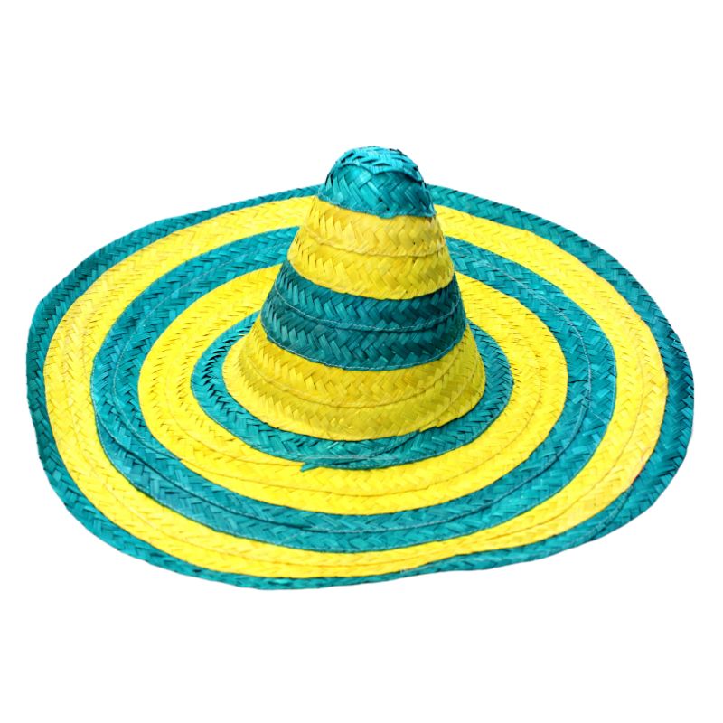 Green & Yellow Large Mexican Hat