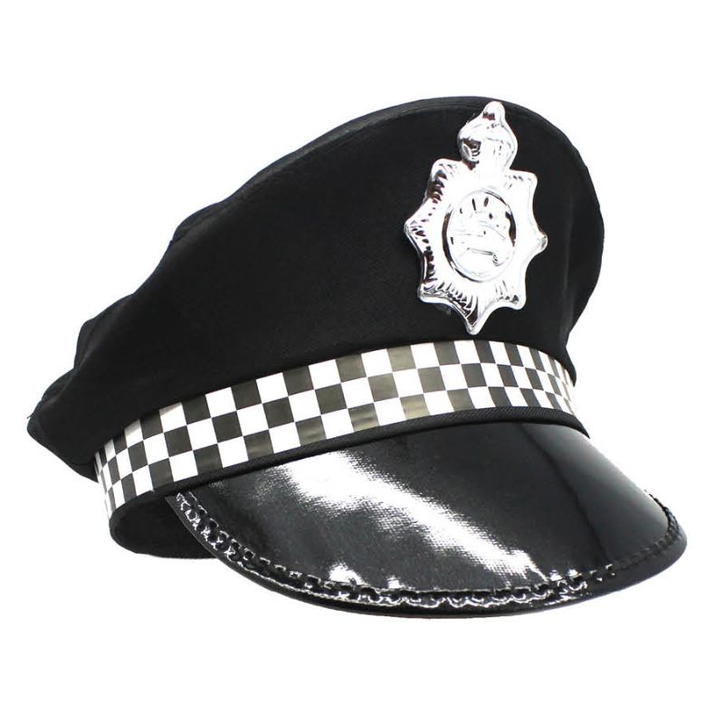 Police Officer Hat in Black Colour