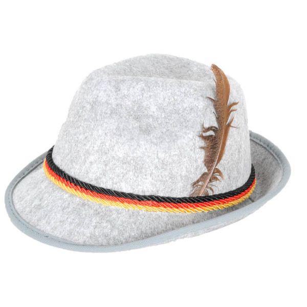 Grey German Trilby Hat