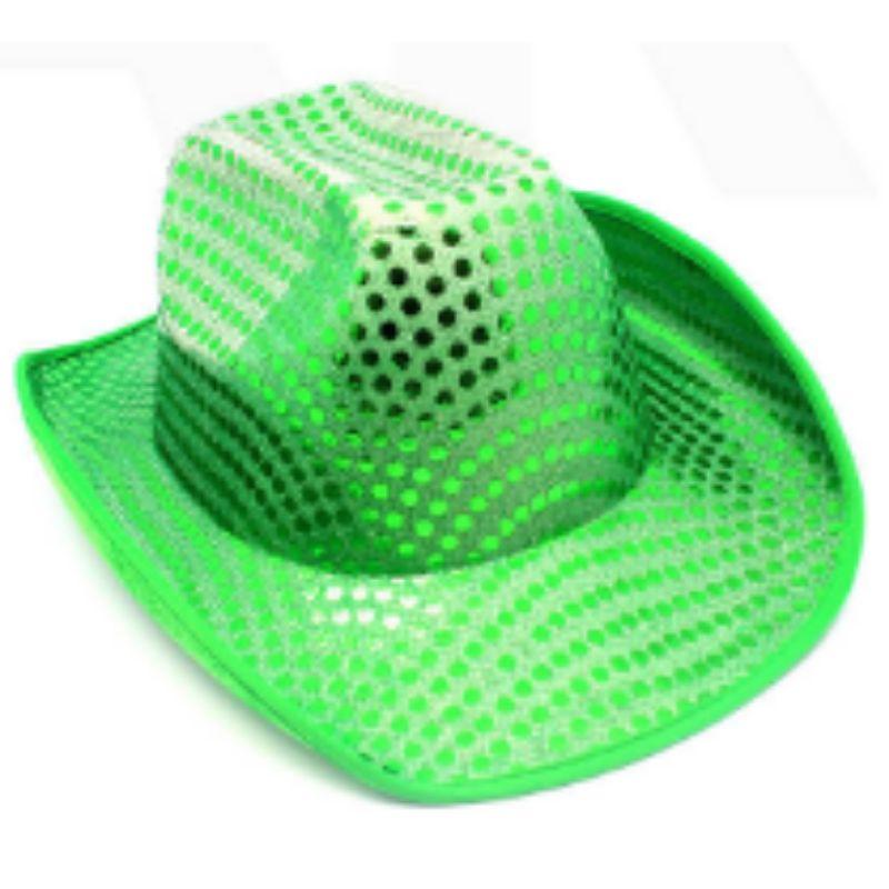 Green Sequin Cowboy Hat