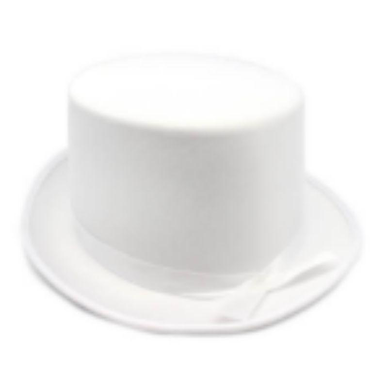 White Satin Top Hat