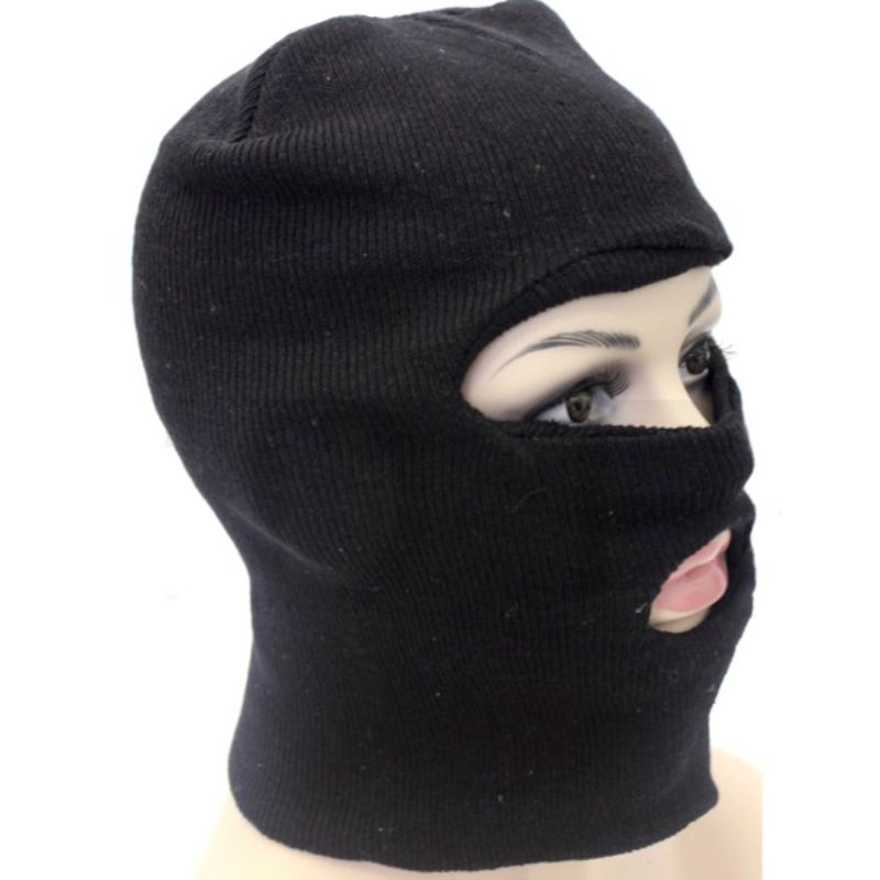 Black 2 Hole Balaclava 