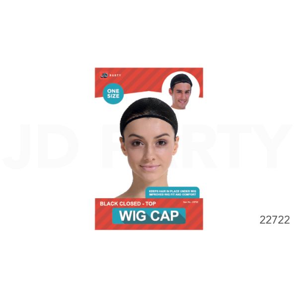 Black Closed Top Wig Cap