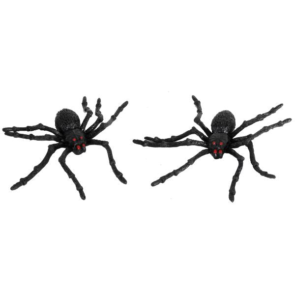 Plastic Spider 2pk (13x6cm)