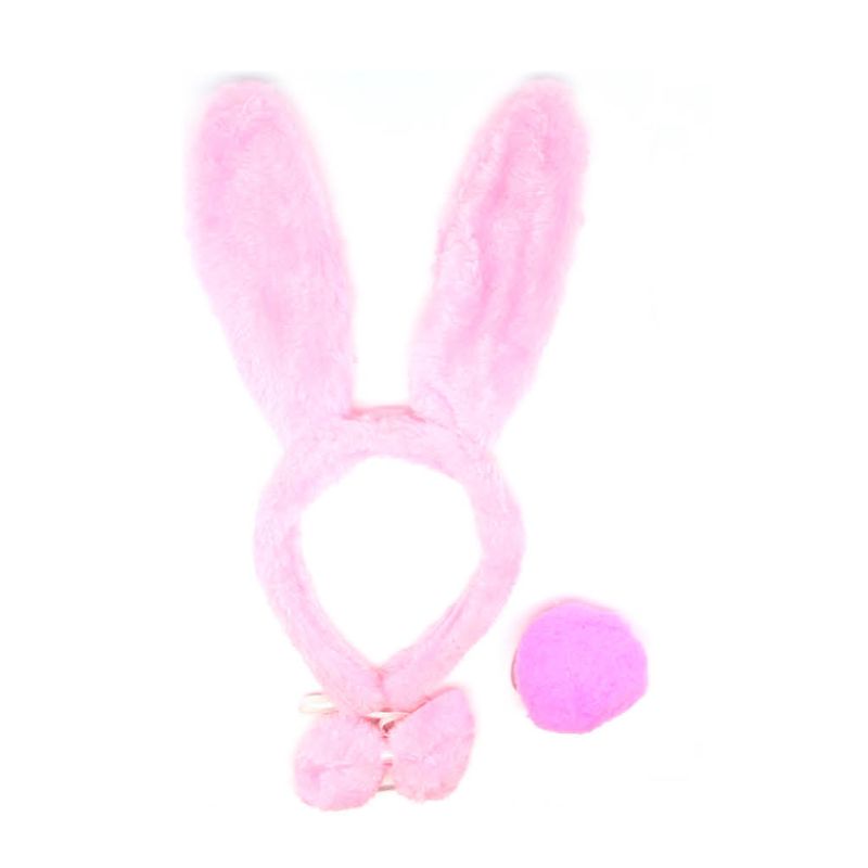 3 Piece Animal Set - Pink Rabbit