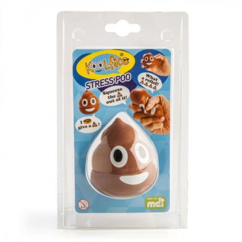 Koolface Smiling Poo Stress Relief Ball - 6cm x 6cm x 7cm