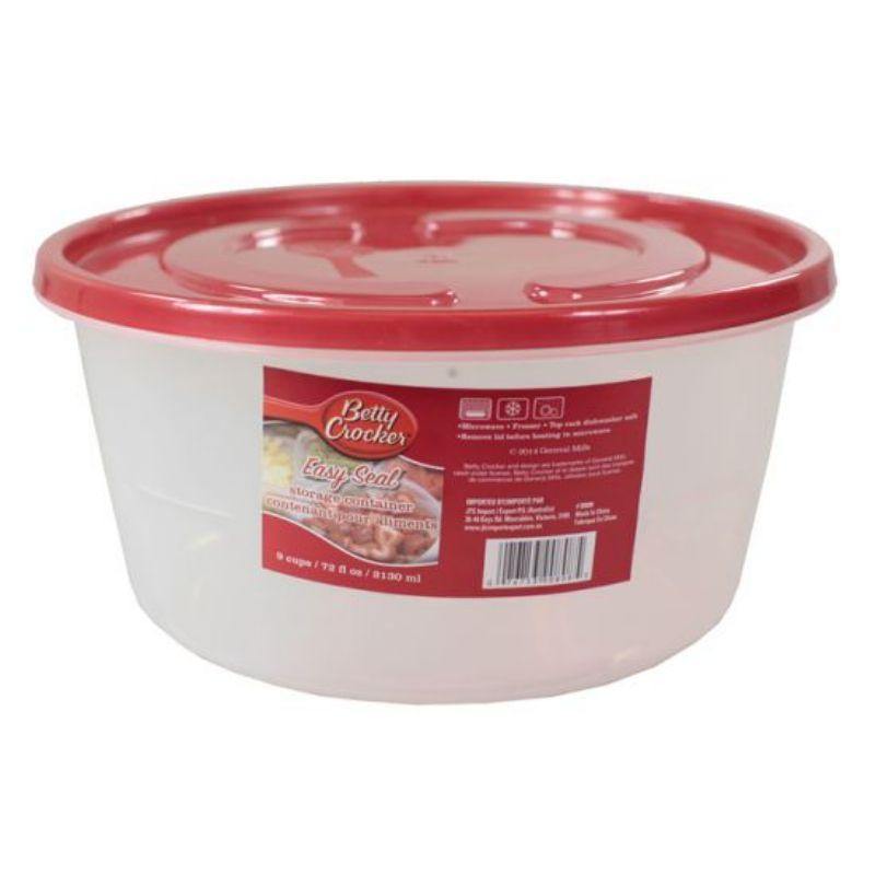 Microwave, Dishwasher & Freezer Safe Round Food Storage Containers - 2130ml - The Base Warehouse