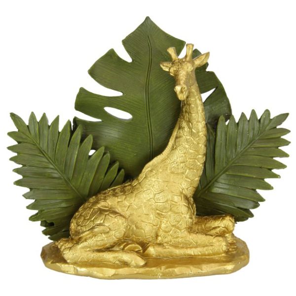 Gold Jungle Giraffe Decor Piece - 24cm