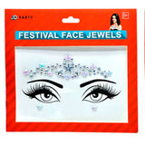 Load image into Gallery viewer, Silver Stars Diamante Festival Face Jewels
