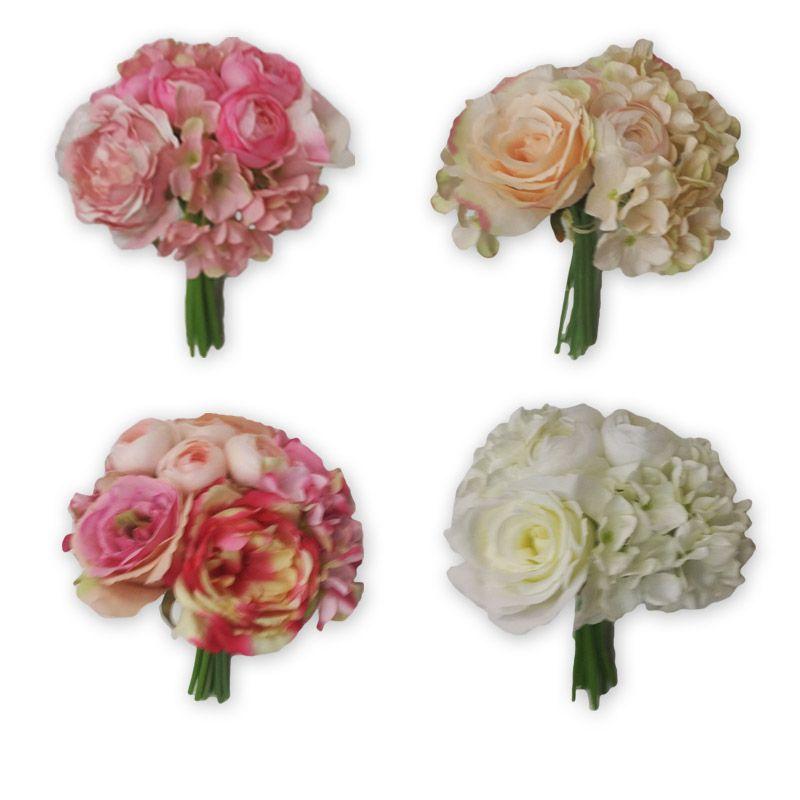 Camilia & Roses Bouquet - 19cm x 22cm