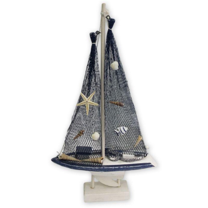 Wooden Sail Boat - 38cm