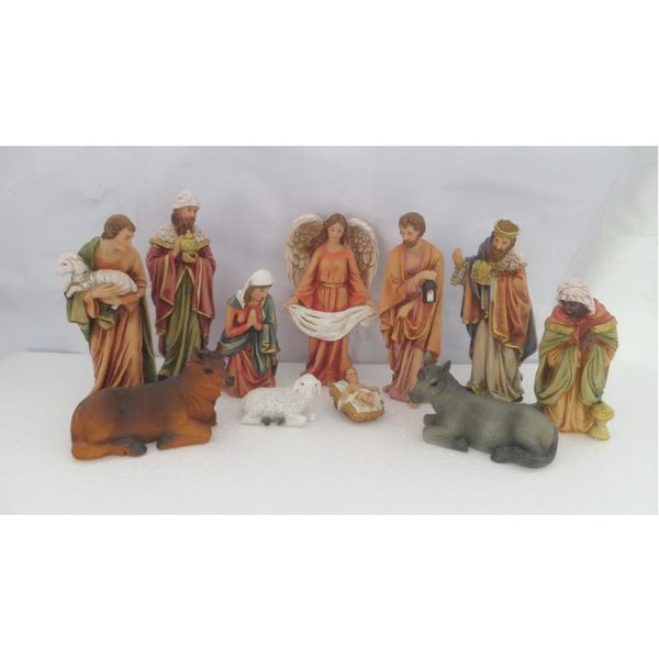 Christmas Nativity Characters Set Of 11 - 21cm