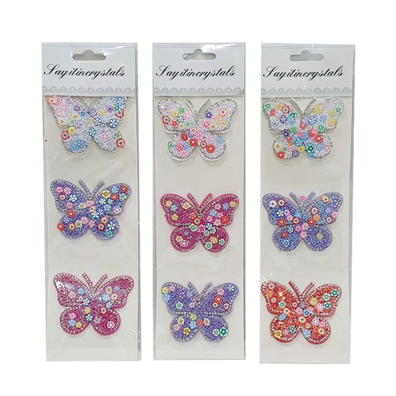3 Pack Butterfly Stickers - 5cm x 3.5cm