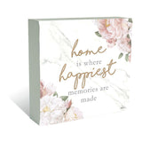 Load image into Gallery viewer, Home is Where Happiest Memories are made Plaque Block - 40cm x 40cm
