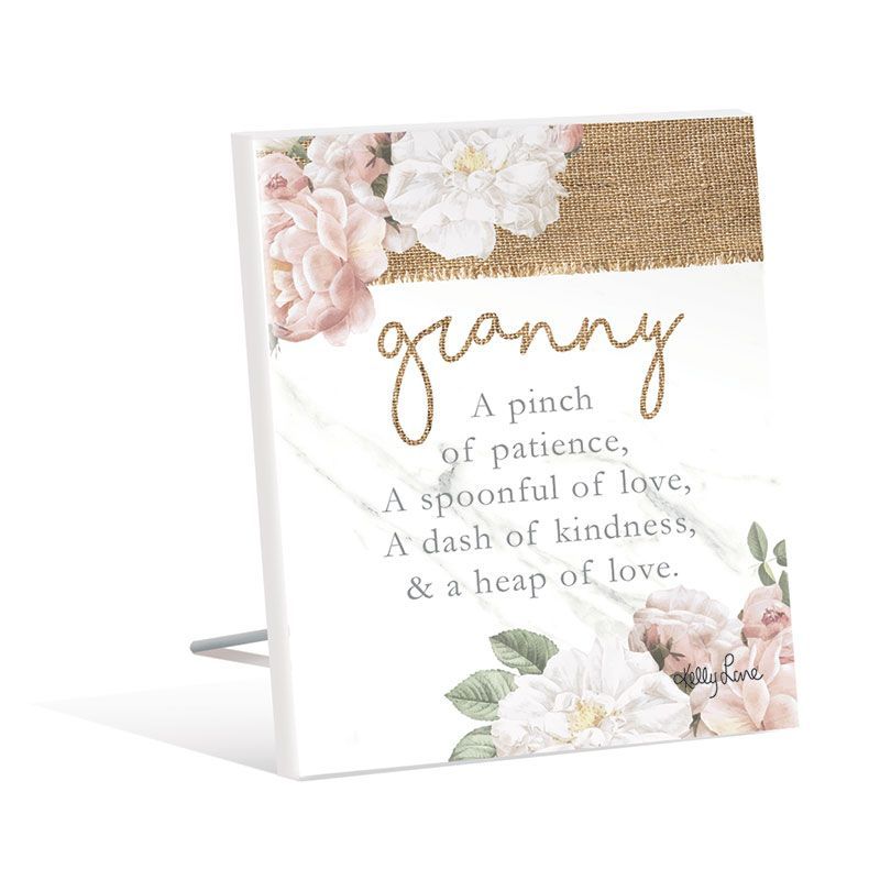 Granny Sentiment Plaque - 12cm x 15cm